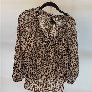 Sanctuary leopard print blouse